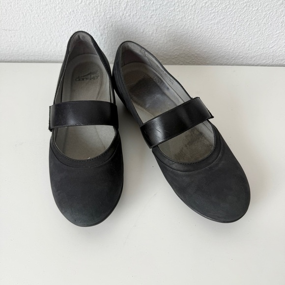 Dansko Kendra Leather Mary Janes Milled Nuck Comfort Shoes 38 - Picture 2 of 11